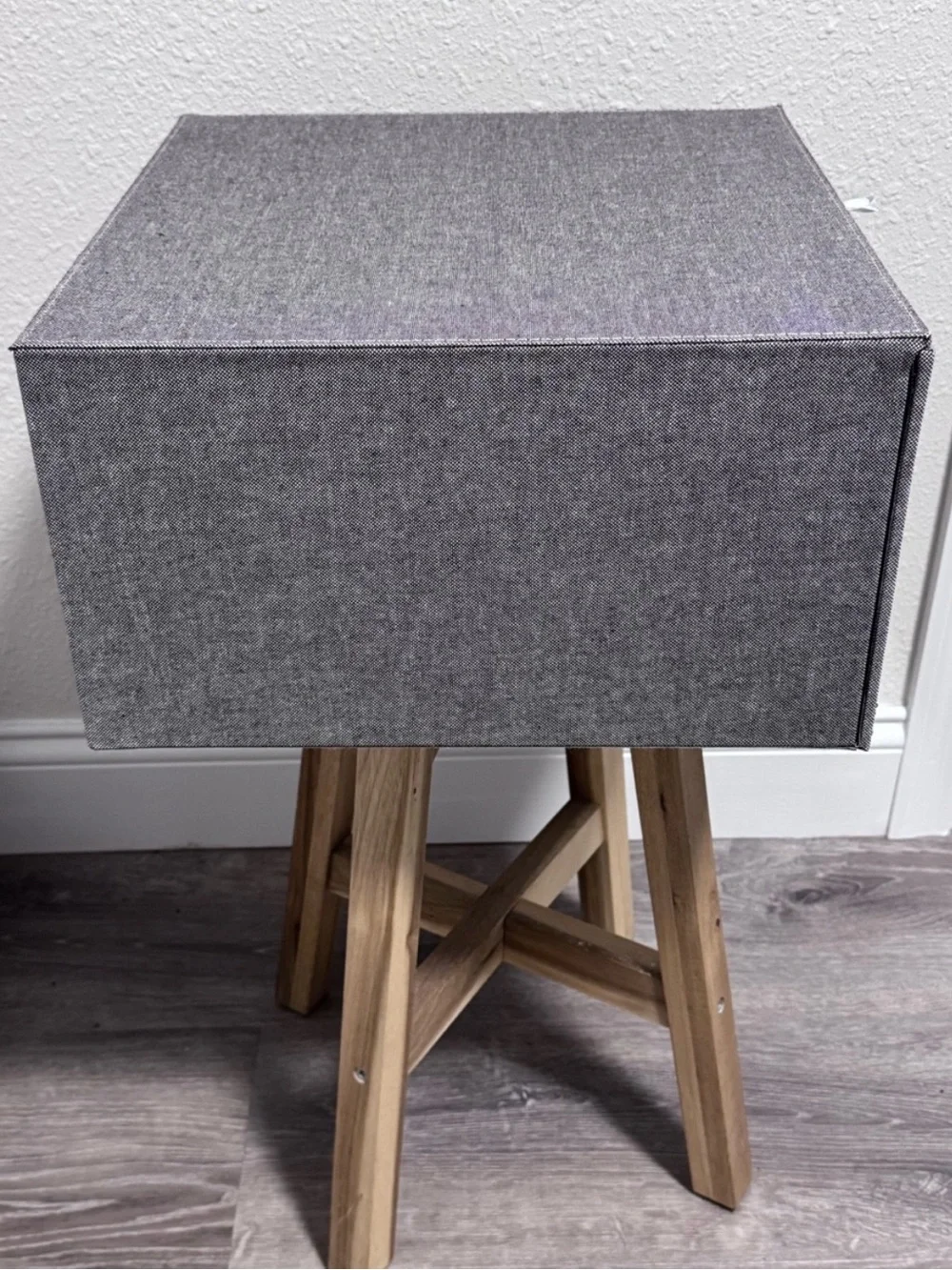 Cambridge Drop-Front Sweater Box in Grey - The Container Store EUC